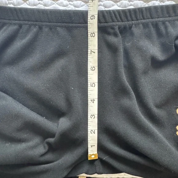 Paparazzi Black Floral Embroidery Leggings Size Small - Picture 10 of 11